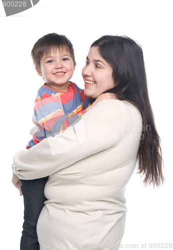 Image of Mother with her child