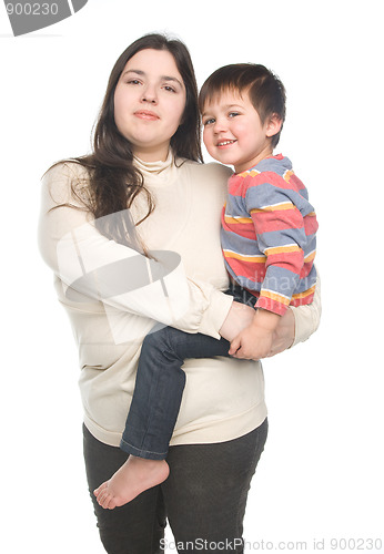Image of Mother with her child