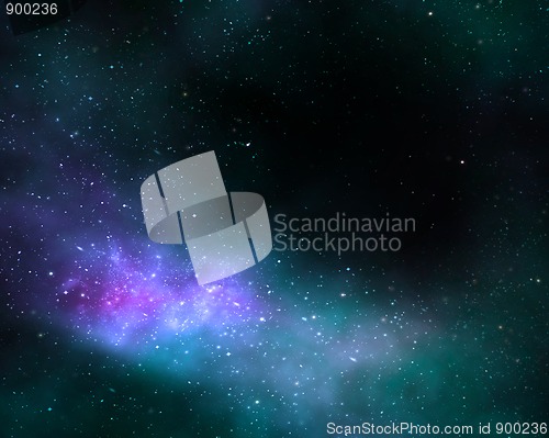 Image of deep space cosmos nebula galaxy