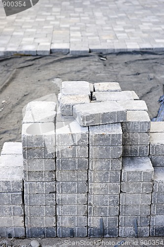 Image of Interlocking stone driveway