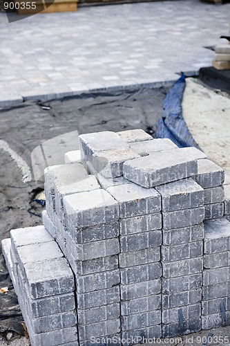 Image of Interlocking stone driveway