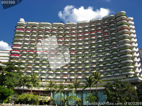Image of Beautiful hotel building 