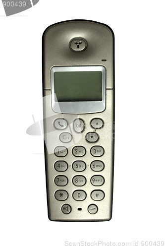 Image of Cordless phone isolated on white 