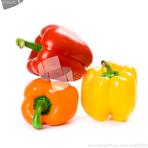 Image of three bell peppers