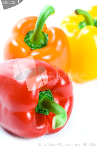 Image of three bell peppers 