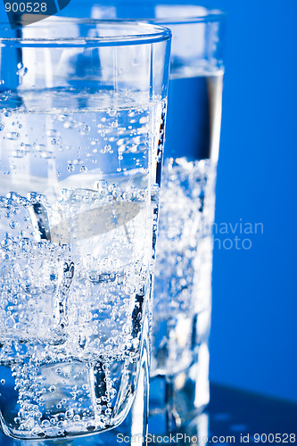 Image of glasses with cold water