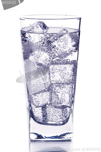 Image of glass with ice water 