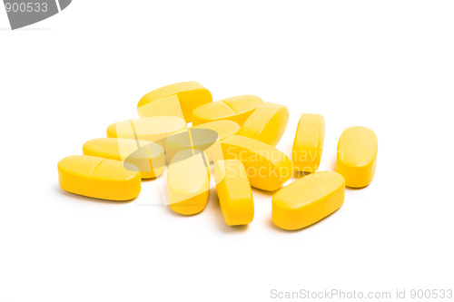 Image of yellow vitamin pills