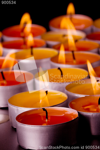 Image of flaming candles