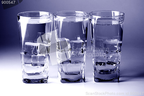 Image of  glasses with cold water