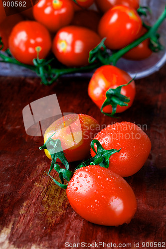 Image of wet tomatoes