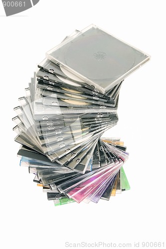 Image of cd dvd piled up