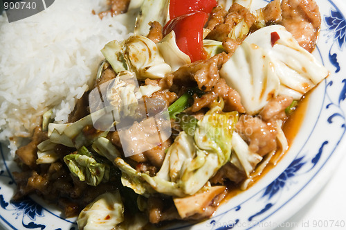 Image of twice cooked pork in garlic sauce