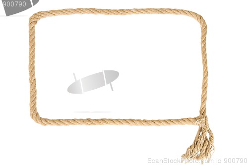 Image of frame made from rope