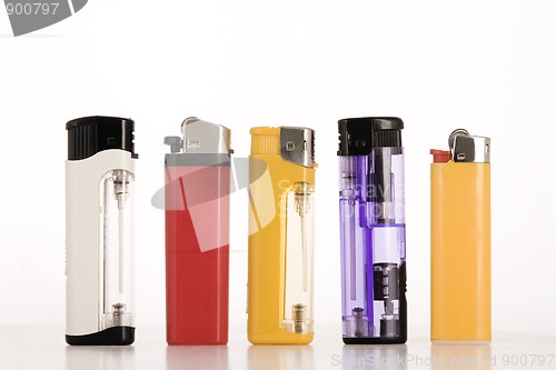 Image of colored lighters