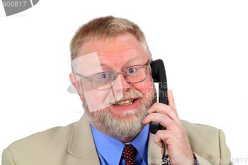 Image of Businessman calling