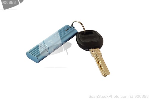 Image of USB drive and key