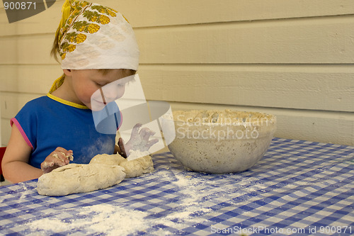 Image of Child baking