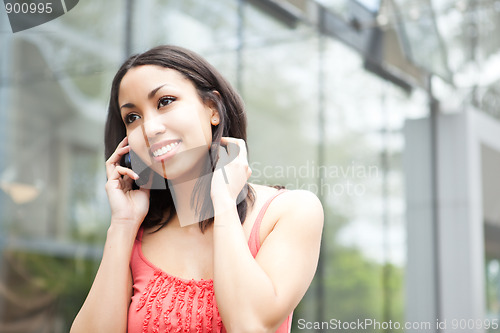 Image of Woman on the phone