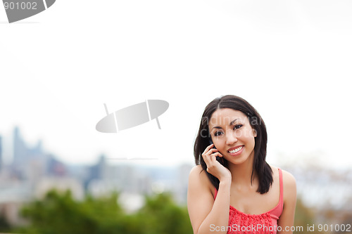 Image of Woman on the phone
