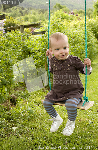 Image of Toddler on swing