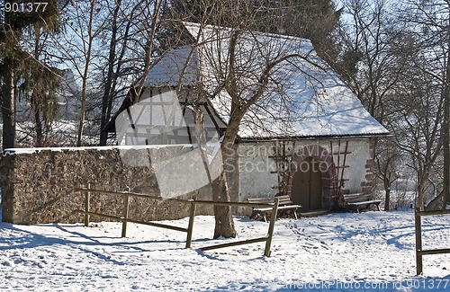 Image of Cabin in Winter