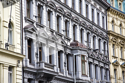 Image of Old and coloful buildings in Prague