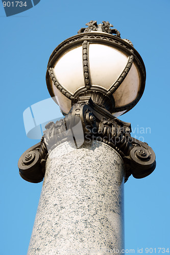 Image of Art Nouveau street lamp in Berlin