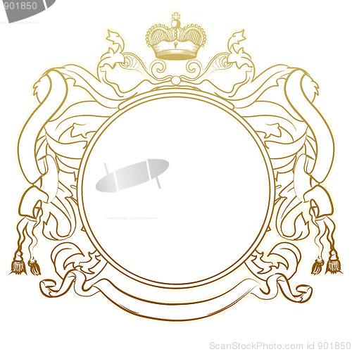 Image of luxury  heraldic frame