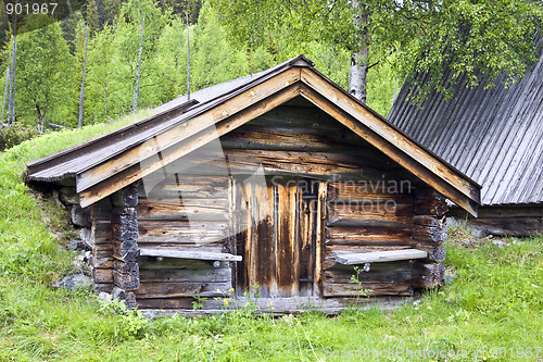 Image of Old traditional wooden cabin 