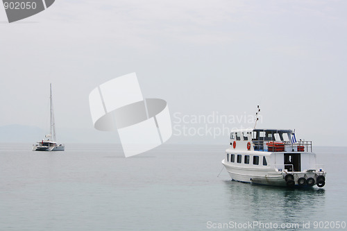 Image of Boats near Corfu port