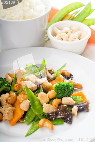 Image of chicken and vegetables