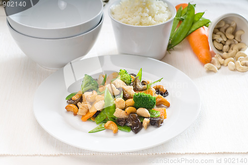 Image of chicken and vegetables