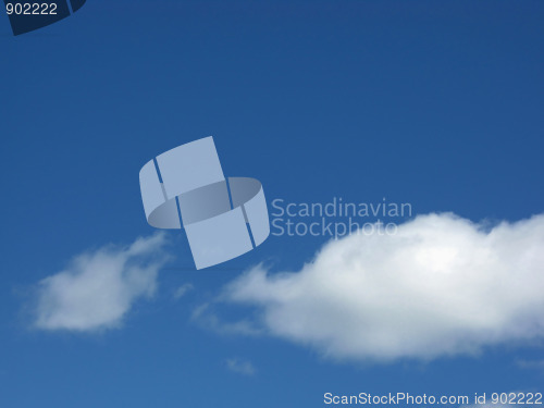 Image of  blue sky and white cloud 