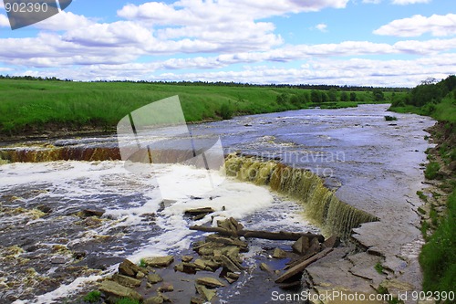 Image of Waterfall on river