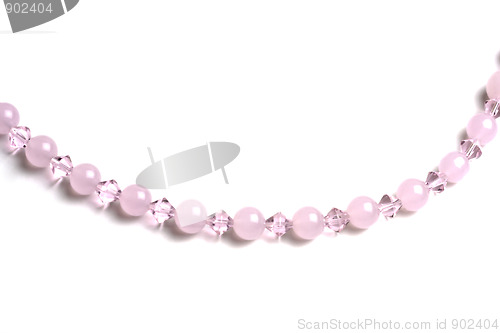 Image of Beautiful pink string of beads 