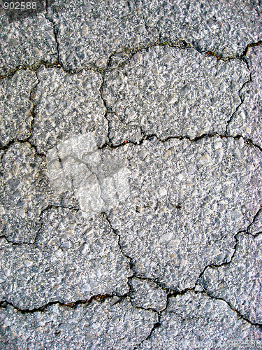 Image of Cracks on asphalt background