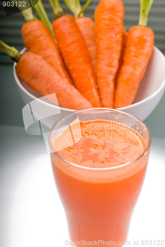 Image of fresh carrot juice