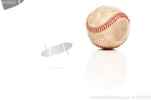 Image of Single Baseball Isolated on White