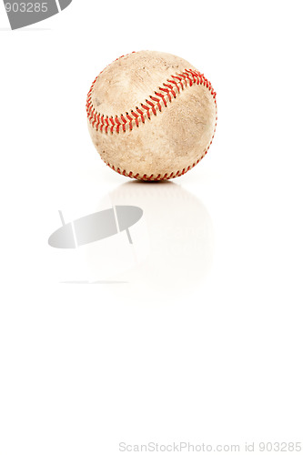 Image of Single Baseball Isolated on White