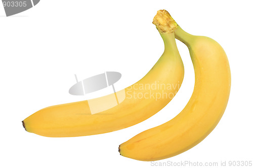 Image of Two yellow banana