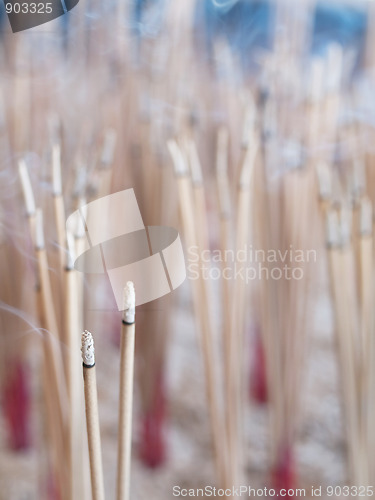 Image of Burning incense sticks