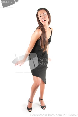 Image of Beautiful woman in studio
