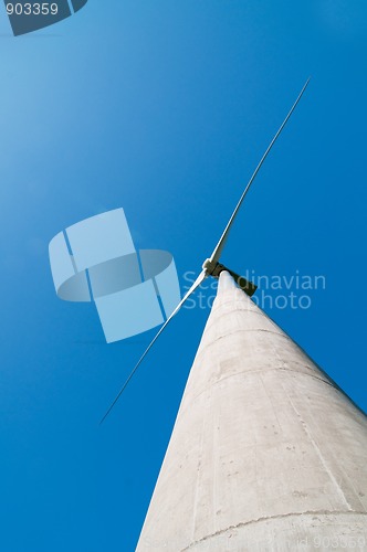 Image of Windmill and blue sky