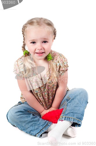 Image of Little girl in studio