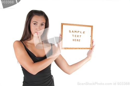 Image of Woman with frame