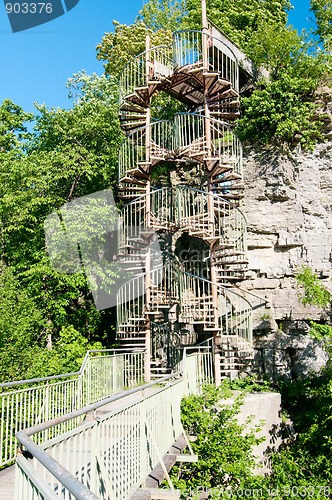 Image of Two spiral staircases