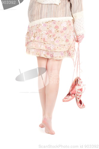 Image of Woman and shoes