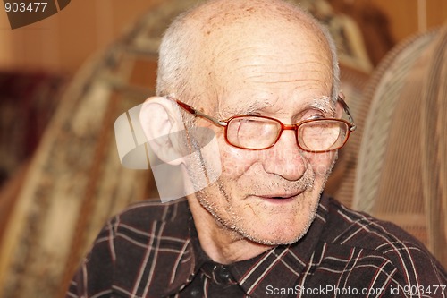 Image of Senior man indoors