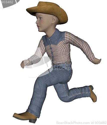 Image of Young cowpoke